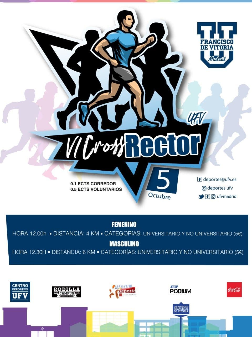 El 5 de octubre llega la sexta edición del Cross Rector UFV | UFV 130919-1 El 5 de octubre llega la sexta edición del Cross Rector UFV | UFV Estudiar en Universidad Privada Madrid