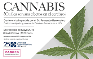 El profesor Fernando Berrendero imparte la conferencia “Cannabis ¿Cuáles son sus efectos?” | UFV 66de762b-2581-4b5c-a1f0-726ab7c6a17a El profesor Fernando Berrendero imparte la conferencia “Cannabis ¿Cuáles son sus efectos?” | UFV Estudiar en Universidad Privada Madrid