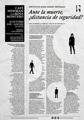 La periodista y escritora Rosa Montero, Premio Nacional de las Letras 2017, presentará el próximo Café Newman sobre la muerte | UFV C5D1D429-BDE3-48E4-9362-BF712F77618B La periodista y escritora Rosa Montero, Premio Nacional de las Letras 2017, presentará el próximo Café Newman sobre la muerte | UFV Estudiar en Universidad Privada Madrid