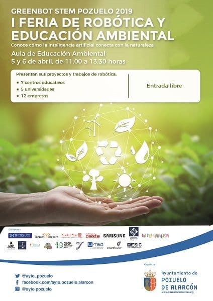 Pozuelo de Alarcón celebra este fin de semana la Feria de Robótica y Educación Ambiental para centros educativos y familias | UFV Cartel-Feria-Robotica Pozuelo de Alarcón celebra este fin de semana la Feria de Robótica y Educación Ambiental para centros educativos y familias | UFV Estudiar en Universidad Privada Madrid