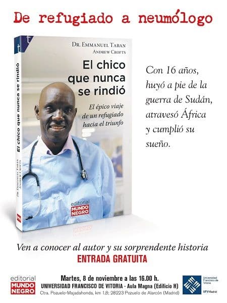 El Dr. Emmanuel Taban presenta en la UFV su último libro: “El chico que nunca se rindió | Noticias de Actualidad UFV | UFV Cartel-presentacion-Elchico-que-nunca-se-rindio_page-0001-1 El Dr. Emmanuel Taban presenta en la UFV su último libro: “El chico que nunca se rindió | Noticias de Actualidad UFV | UFV Estudiar en Universidad Privada Madrid
