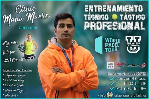 Manu Martí y Alejandra Salazar visitan la UFV | UFV Clinic-Padel-Manu-Martin-Alejandra-Salazar-CAFYD-UFV-2019 Manu Martí y Alejandra Salazar visitan la UFV | UFV Estudiar en Universidad Privada Madrid