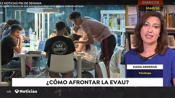 ¿Cómo afrontar la EVAU? Elena Arderius, directora del CAIF de la UFV, da unos consejos a los alumnos que se presentan estos días al examen de acceso a la universidad | UFV Elena-arderius ¿Cómo afrontar la EVAU? Elena Arderius, directora del CAIF de la UFV, da unos consejos a los alumnos que se presentan estos días al examen de acceso a la universidad | UFV Estudiar en Universidad Privada Madrid