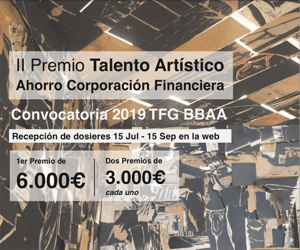 Abierta la convocatoria del II Premio Talento Artístico de Ahorro Corporación Financiera | UFV II-Premio-Talento-Artistico Abierta la convocatoria del II Premio Talento Artístico de Ahorro Corporación Financiera | UFV Estudiar en Universidad Privada Madrid