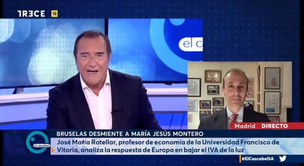 José María Rotellar, profesor de la UFV, analiza en TRECE la respuesta de Europa en bajar el IVA de la luz | UFV José-María-Rotellar-1 José María Rotellar, profesor de la UFV, analiza en TRECE la respuesta de Europa en bajar el IVA de la luz | UFV Estudiar en Universidad Privada Madrid