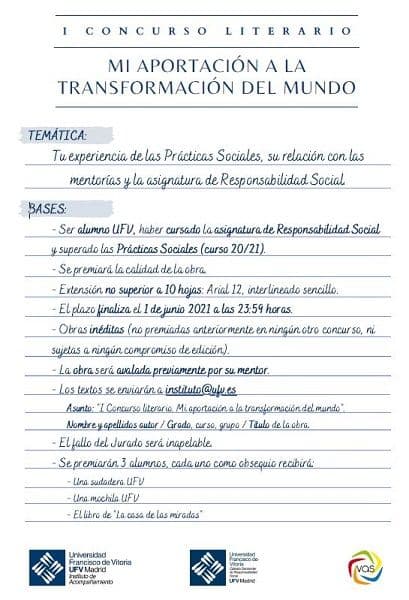 La UFV convoca el I Premio Literario | UFV Premio-Literatura-1 La UFV convoca el I Premio Literario | UFV Estudiar en Universidad Privada Madrid