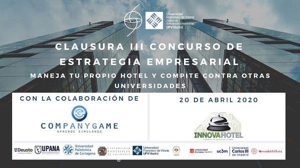 Clausura del III Concurso de Dirección Estratégica Empresarial del Centro de Simulación Empresarial | UFV concurso-estrategia-empresarial Clausura del III Concurso de Dirección Estratégica Empresarial del Centro de Simulación Empresarial | UFV Estudiar en Universidad Privada Madrid