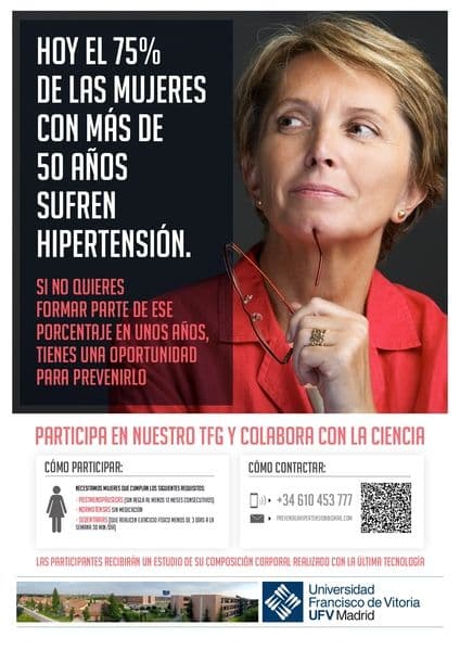 El Club Senior, en colaboración con el Grado en Fisioterapia, os invita a participar en esta investigación sobre la hipertensión | Noticias de Actualidad UFV | UFV hipertension-1 El Club Senior, en colaboración con el Grado en Fisioterapia, os invita a participar en esta investigación sobre la hipertensión | Noticias de Actualidad UFV | UFV Estudiar en Universidad Privada Madrid