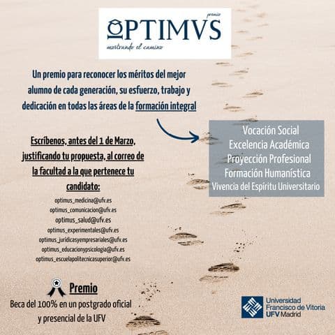 Se abre el plazo para la propuesta de candidatos al Premio Optimus 2021 | UFV optimus2021-1 Se abre el plazo para la propuesta de candidatos al Premio Optimus 2021 | UFV Estudiar en Universidad Privada Madrid