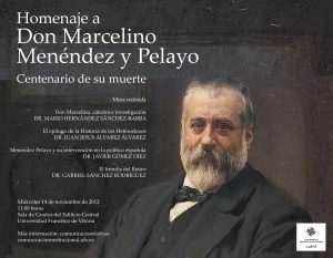 Foro Hispanoamericano FOTO 28. Cartel Homenaje Menendez Pelayo 300x233 Foro Hispanoamericano Estudiar en Universidad Privada Madrid