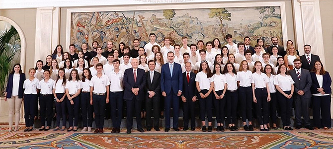 El rey recibe en Zarzuela a los participantes del programa Becas Europa be2019 El rey recibe en Zarzuela a los participantes del programa Becas Europa Estudiar en Universidad Privada Madrid