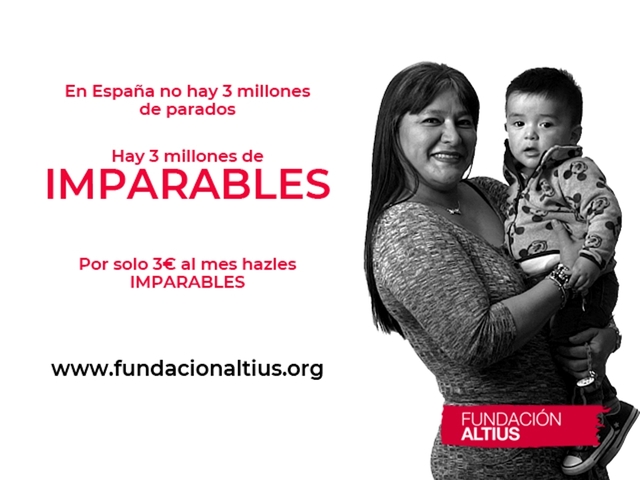 La Fundación Altius pone en marcha la campaña Imparables para hacer visible su ayuda a personas desempleadas SLIDER Easy Resize.com La Fundación Altius pone en marcha la campaña Imparables para hacer visible su ayuda a personas desempleadas Estudiar en Universidad Privada Madrid