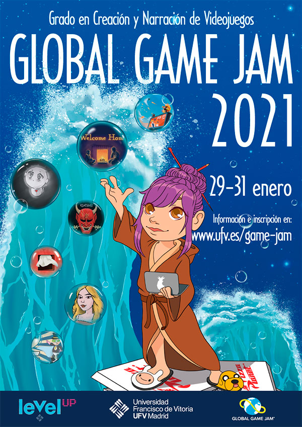 Game Jam Cartel Global Game Jam UFV web Game Jam Estudiar en Universidad Privada Madrid