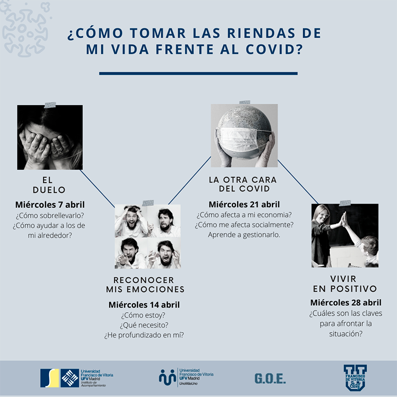 Uno más uno charlas formativas abril Uno más uno Estudiar en Universidad Privada Madrid