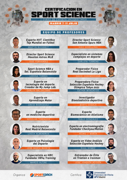 La UFV celebra un Curso de Experto en Sport Science del 7 al 11 de julio Expertos Deportivos La UFV celebra un Curso de Experto en Sport Science del 7 al 11 de julio Estudiar en Universidad Privada Madrid