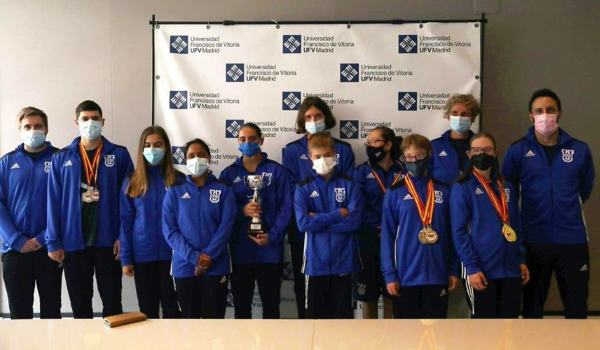 La Universidad Francisco de Vitoria recibe al equipo Apascovi de natación antes de viajar a Italia para competir en el campeonato de Europa para personas con Síndrome de Down APASCOVI 2 La Universidad Francisco de Vitoria recibe al equipo Apascovi de natación antes de viajar a Italia para competir en el campeonato de Europa para personas con Síndrome de Down Estudiar en Universidad Privada Madrid