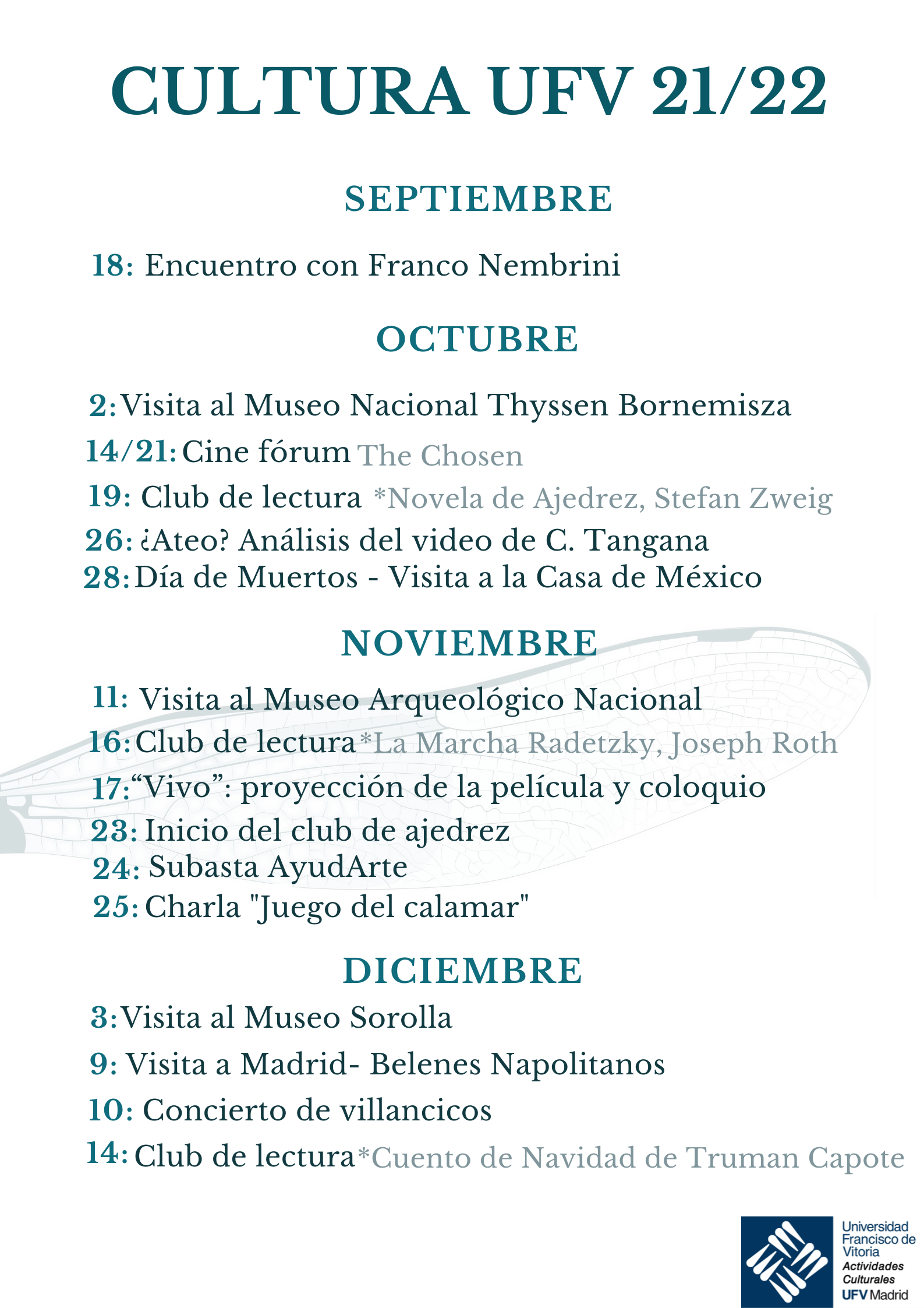 Actividades Culturales 1 Actividades Culturales Estudiar en Universidad Privada Madrid
