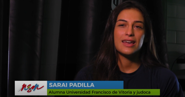 Sarai Padilla, alumna de Fisioterapia y del programa de acompañamiento UFVDeporte, subraya en un reportaje para España se Mueve la estabilidad que le aporta este programa Sarai Padilla Sarai Padilla, alumna de Fisioterapia y del programa de acompañamiento UFVDeporte, subraya en un reportaje para España se Mueve la estabilidad que le aporta este programa Estudiar en Universidad Privada Madrid