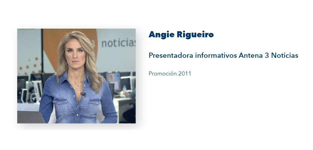 Angie Rigueiro Periodismo Estudiar en Universidad Privada Madrid