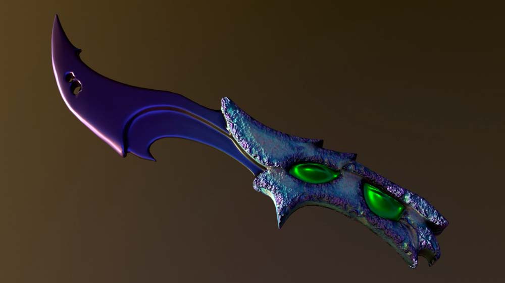 portfolio arte 3D cuchillo 1 PORTFOLIO DE VIDEOJUEGOS Estudiar en Universidad Privada Madrid