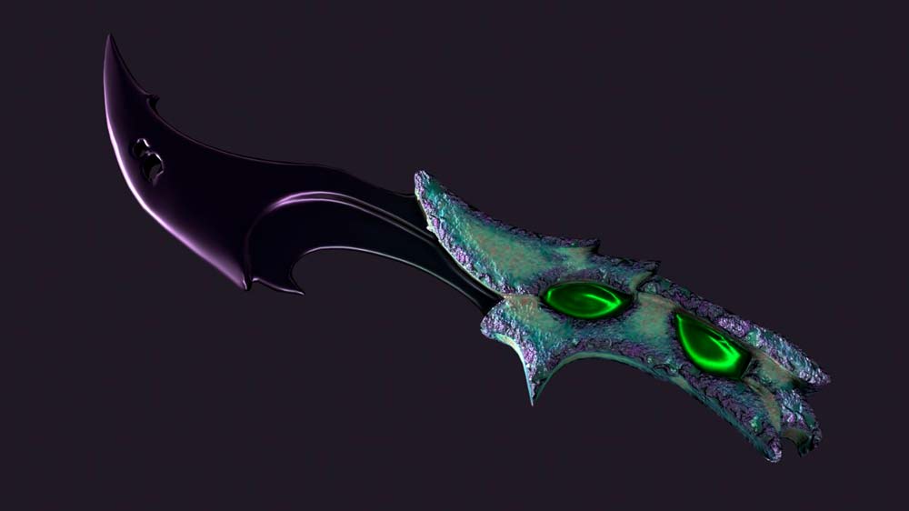 portfolio arte 3D cuchillo LUCÍA FERNÁNDEZ Estudiar en Universidad Privada Madrid