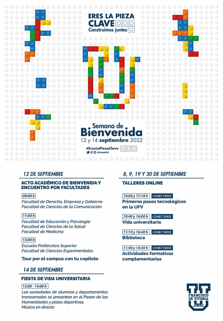 SEMANA DE BIENVENIDA programa web semana bienvenida 2022 768x1105 1 SEMANA DE BIENVENIDA Estudiar en Universidad Privada Madrid