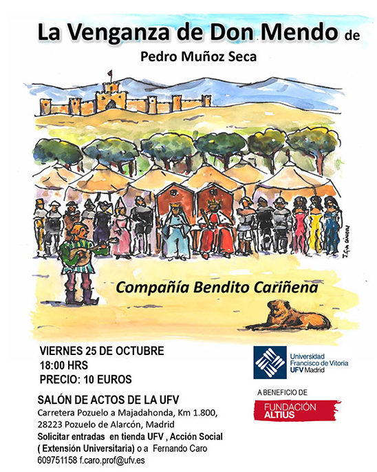 091019 5 e1570632742170 Representación solidaria de La venganza de Don Mendo en favor de la Fundación Altius Estudiar en Universidad Privada Madrid