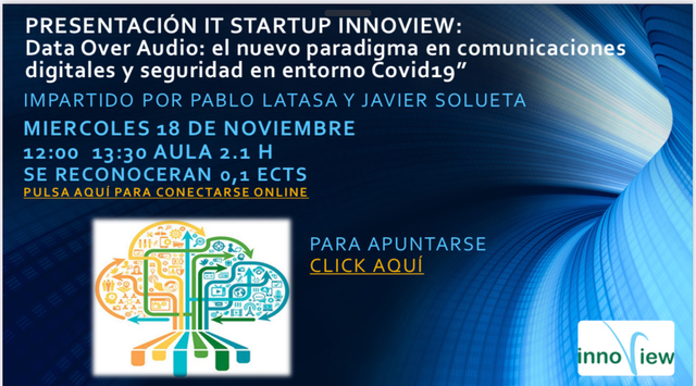 38124109 E609 4015 B0C8 BB33C2837FDF Innovación para Startups: ‘Data Over Audio, el nuevo paradigma en comunicaciones digitales y seguridad en entorno Covid 19’ Estudiar en Universidad Privada Madrid