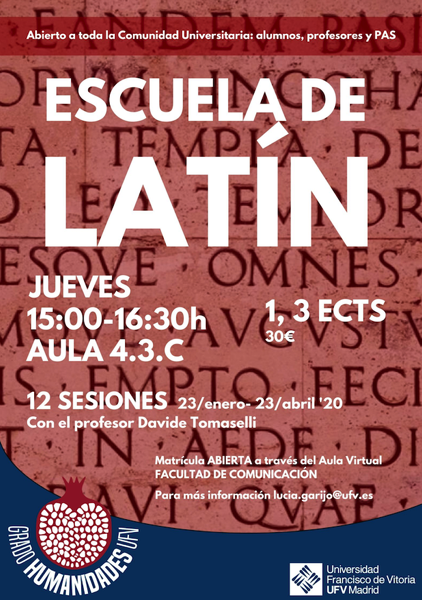 Captura de pantalla 2020 01 17 a las 9.52.44 La Escuela de Latín de la UFV  inicia su segundo curso Estudiar en Universidad Privada Madrid