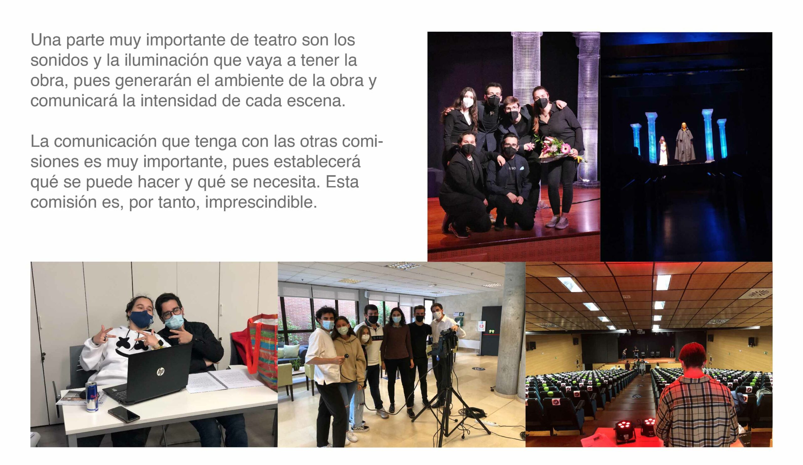 Grupo de teatro Teatro Luces sonido scaled 1 Grupo de teatro Estudiar en Universidad Privada Madrid