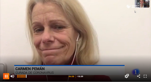 carmen pema tve Carmen Pemán, asistente de Dirección de Relaciones Institucionales, cuenta su recuperación tras el aislamiento y da un mensaje de esperanza y agradecimiento a todos los que la han acompañado estos días Estudiar en Universidad Privada Madrid
