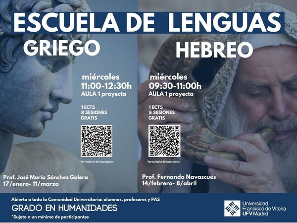 escuela lenguas ufv Comienzan las actividades de Griego y Hebreo en la Universidad Francisco de Vitoria Estudiar en Universidad Privada Madrid