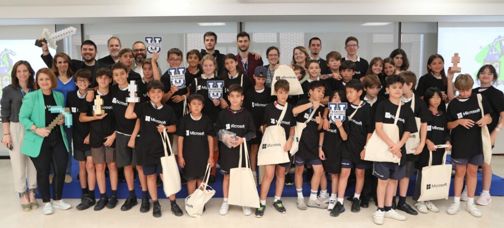 El colegio FEC Santa Joaquina de Vedruna Mirasierra gana el Minecraft Education Tournament celebrado en la Universidad Francisco de Vitoria | Noticias de Actualidad UFV Todos scaled e1686576259591 1024x463 El colegio FEC Santa Joaquina de Vedruna Mirasierra gana el Minecraft Education Tournament celebrado en la Universidad Francisco de Vitoria | Noticias de Actualidad UFV Estudiar en Universidad Privada Madrid