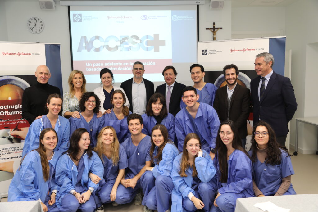 Finaliza la primera edición de ACCESO+ Madrid en la UFV: Curso de Cirugía Oftalmológica con Simulación y Wet lab en Modelo Animal para médicos residentes | Noticias de Actualidad UFV Foto grupo Acceso 1024x683 Finaliza la primera edición de ACCESO+ Madrid en la UFV: Curso de Cirugía Oftalmológica con Simulación y Wet lab en Modelo Animal para médicos residentes | Noticias de Actualidad UFV Estudiar en Universidad Privada Madrid