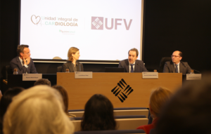 La Universidad Francisco de Vitoria y la Unidad Integral de Cardiología presentan la Cátedra UFV UICAR Quirónsalud en Innovación Cardiovascular Presentacion Catedra Inmunologia UFV UNICAR QuironSalud ed 300x191 La Universidad Francisco de Vitoria y la Unidad Integral de Cardiología presentan la Cátedra UFV UICAR Quirónsalud en Innovación Cardiovascular Estudiar en Universidad Privada Madrid