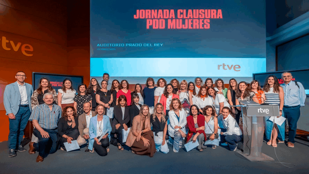 La UFV clausura el programa ‘Lidera en Femenino RTVE’, una iniciativa para impulsar el liderazgo femenino en la corporación pública FOTO RTVE edit 1024x576 La UFV clausura el programa ‘Lidera en Femenino RTVE’, una iniciativa para impulsar el liderazgo femenino en la corporación pública Estudiar en Universidad Privada Madrid