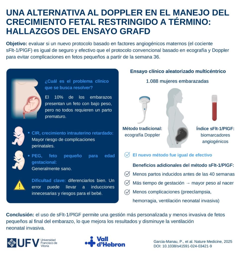 Imagen2dfasfsdef 962x1024 Un análisis de sangre podría sustituir al Doppler en embarazos con fetos pequeños Estudiar en Universidad Privada Madrid