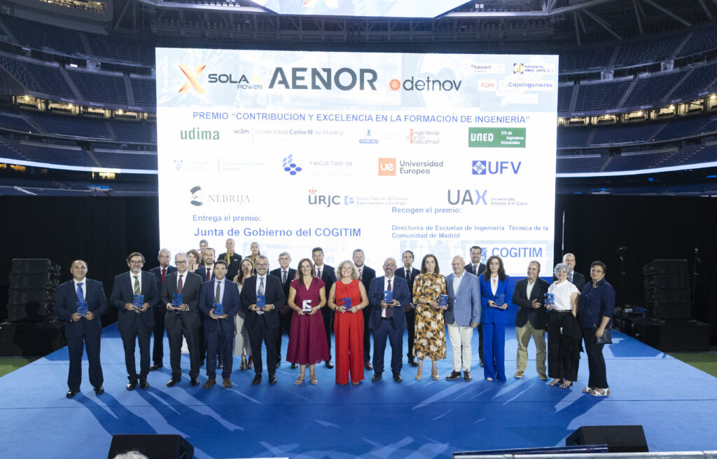 JUMB7099 1024x655 El COGITIM reconoce a la UFV por su excelencia formativa en Ingeniería en la Gran Gala celebrada en el Santiago Bernabéu Estudiar en Universidad Privada Madrid