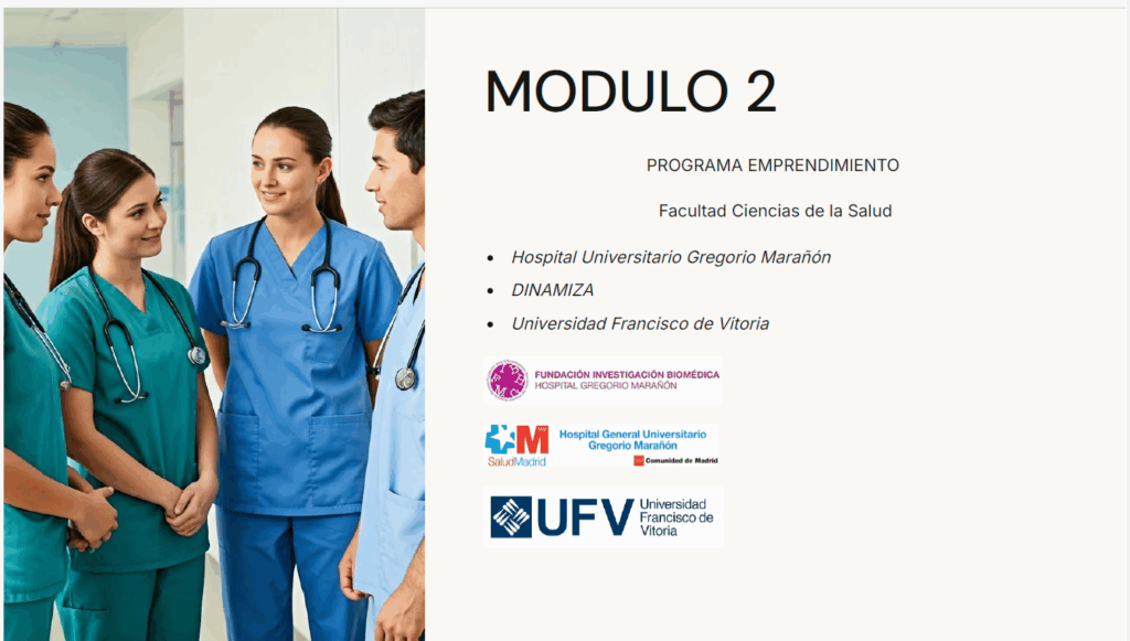 Captura de pantalla 2025 11 19 132202sfgdf 1024x581 Estudiantes de Enfermería se forman en innovación sanitaria gracias a un programa pionero impulsado por la UFV Estudiar en Universidad Privada Madrid