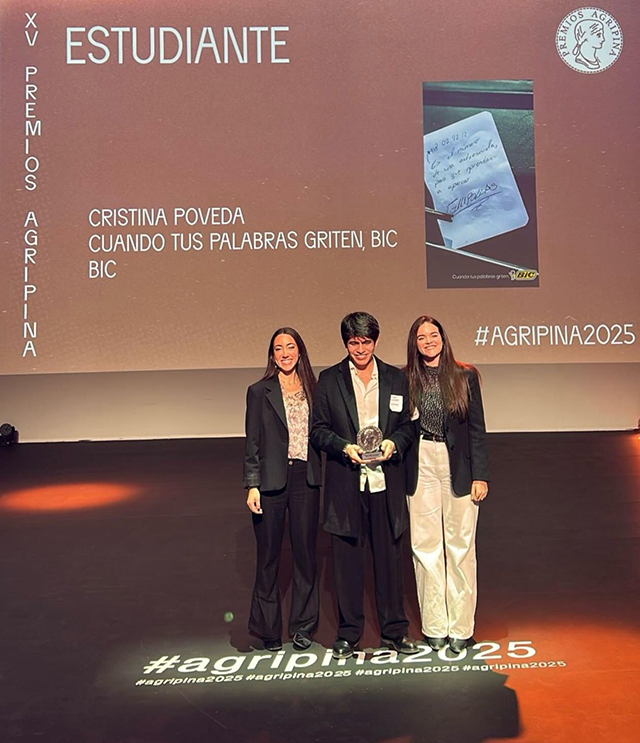 Estudiantes de la Universidad Francisco de Vitoria, galardonados en dos certámenes de referencia en el mundo de la publicidad Agripina Estudiantes de la Universidad Francisco de Vitoria, galardonados en dos certámenes de referencia en el mundo de la publicidad Estudiar en Universidad Privada Madrid